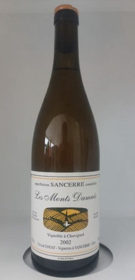 (image for) Pascal Cotat Sancerre 'Les Monts Damnés' 2002 (WS 91)-Chipped wax capsule